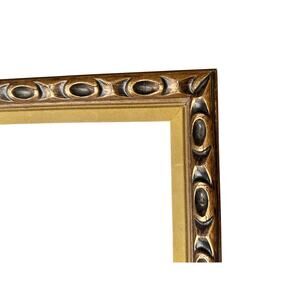 Carved Wood Chartreuse & Gold Decor frame picture Art 8x10 home French baroque